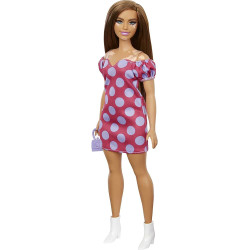 Кукла Барби Модница витилиго Barbie Fashionistas Doll with Vitiligo Polka Dot Dress 171