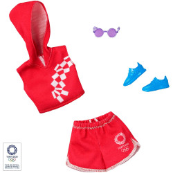 Одежда для кукол Барби Barbie Clothes: Olympic Games Tokyo 2020 Doll, Sport Top & Skirt