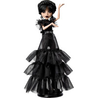Кукла Монстер Хай Уэнздей Аддамс Танцы в черном готическом платье Monster High x Wednesday Addams Rave’N Mattel Creations (HXJ03)