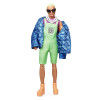 Кукла Кен Barbie Ken BMR1959 Fully Poseable Fashion Doll with Neon Hair, Neon Overalls & Puffer Jacket