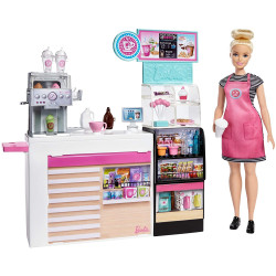 Игровой набор Кофейня с куклой Барби Barbie You Can Be Anything Coffee Shop Playset