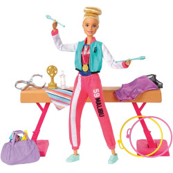 Игровой набор Кукла Барби гимнастка Barbie Gymnastics Playset With Doll, Balance Beam