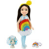 Кукла Барби Челси в костюме Радуги ​Barbie Club Chelsea Dress-Up Doll in Rainbow Costume
