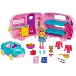 Игровой набор Барби Кемпер Челси ​Barbie Club Chelsea Camper Playset with Chelsea Doll