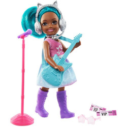 Кукла Барби Челси Я могу быть Рок-звезда Barbie Chelsea Can Be Playset with Blue Hair Rockstar Doll