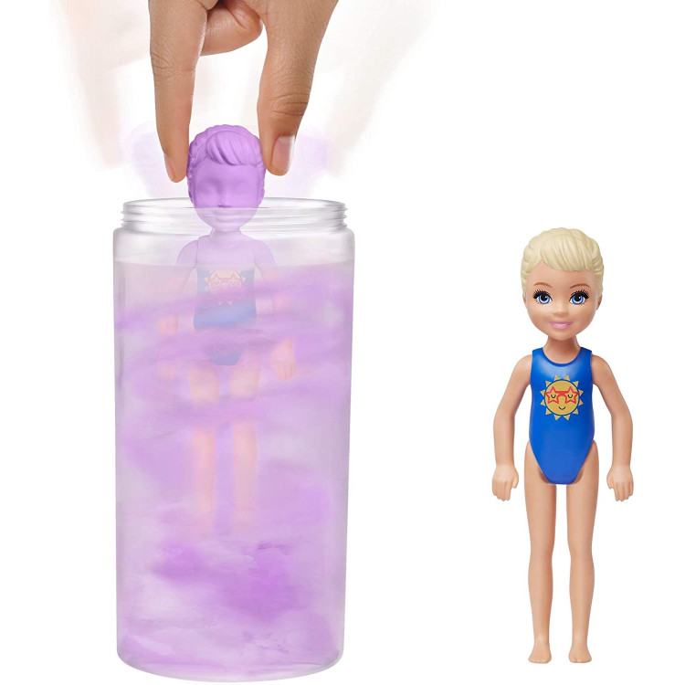 Кукла Барби Челси Сюрприз Цветное перевоплощение Barbie Color Reveal Chelsea Doll Sunny N' Cool beach Series