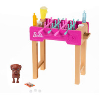Игровой набор Барби Настольный футбол Barbie Working Foosball Table Playset with Pet, Game Night Theme