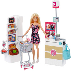 Игровой набор Барби супермаркет Barbie Supermarket Set Blonde