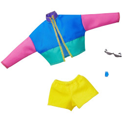 Уценка Одежда для кукол Барби Barbie Color Block Jacket & Yellow Shorts Fashion Pack