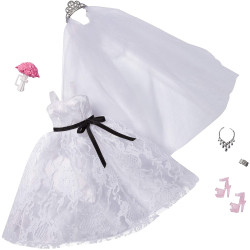 Одежда для кукол Барби Наряд невесты Barbie Bridal Outfit Doll with Wedding Dress Fashion Pack