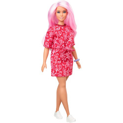 Кукла Барби Модница Barbie Fashionistas Doll with Long Pink Hair Wearing a Red Paisley Top & Skirt 151