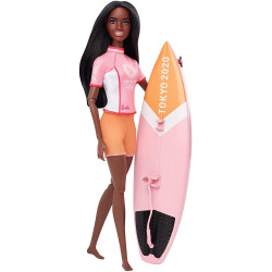 Кукла Барби Серфер Олимпийские игры Токио Barbie Olympic Games Tokyo 2020 Surfer Doll