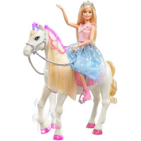 Кукла Барби Приключение принцессы и Мерцающая интерактивная лошадка Barbie Princess Adventure Doll and Prance & Shimmer Horse