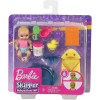 Барби пупс младенец ​​​Barbie Skipper Babysitters Inc. Feeding and Bath-Time Playset with Color-Change Baby Doll