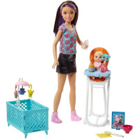 Кукла Барби Скиппер няня Кормление Barbie Skipper Babysitters Inc. Doll and Feeding Playset