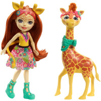 Лялька Жирафа Джиліан та Пауль Enchantimals Gillian Giraffe with Pawl 