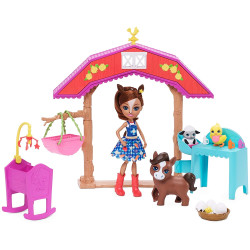 Игровой набор Детский сад для животных с куклой Лошадка Хайди Enchantimals Barnyard Nursery Playset with Haydie Horse Doll
