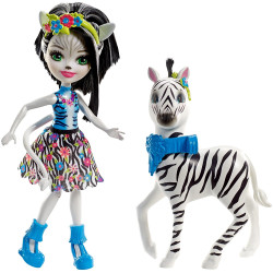 Кукла Зебра Зелена и Хуфит Enchantimals Zelena Zebra Doll with Hoofette