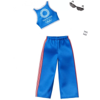 Одежда для кукол Барби Barbie Clothes: Olympic Games Tokyo 2020 Doll, Tank Top & Athleisure Pants