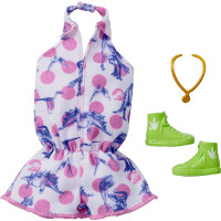 Одежда для кукол Барби Barbie Fashions Pack Polka Dot Romper with Dinosaurs Inspired by Jurassic World
