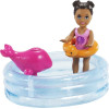 Кукла Барби Скиппер Няня Бассейн с малышкой Barbie Skipper Babysitters Inc. Playset with Toddler Small Doll, Pool