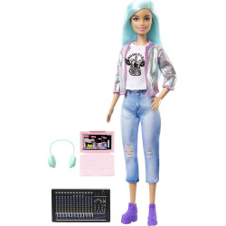Кукла Барби Карьера года Музыкальный продюсер Barbie Career of The Year Music Producer Doll, Blue Hair