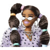Кукла Барби Экстра Модница с пушистой накидкой и длинными косичками Barbie Extra Doll #7 in Top, Shorts & Furry Shrug with Pet Pomeranian