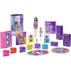 Игровой набор Барби Сюрприз Цветное перевоплощение Вечеринка Barbie Color Reveal Surprise Dance Party Set with 50+ Surprises