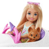 Кукла Барби Челси и автомобиль в стиле Единорога Barbie Club Chelsea Doll with Open-Top Rainbow Unicorn-Themed Car