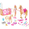 Игровой набор кукла Барби Уход за лошадьми Barbie Groom 'n Care Horses Playset Doll, Blonde