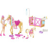 Игровой набор кукла Барби Уход за лошадьми Barbie Groom 'n Care Horses Playset Doll, Blonde