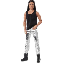 Кукла Барби Кен коллекционный Брюнет с длинными волосами Barbie Signature Looks Ken Doll, Long Brunette Hair #9