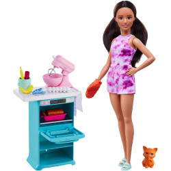 Уценка Кукла Барби и кухня Barbie Doll & Kitchen Playset
