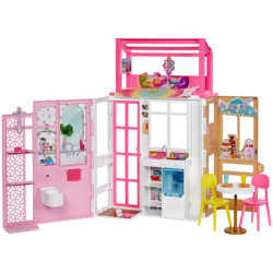 Игровой набор Портативный 2-этажный домик Барби Barbie 2 Floors Fullу Furnished House Playset