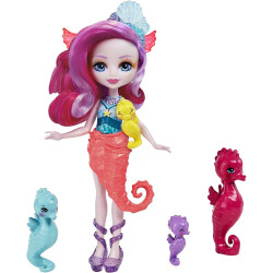 Игровой набор с куклой Седда Семья Морских коньков Enchantimals Royal Ocean Kingdom Family Toy Sedda Seahorse Doll