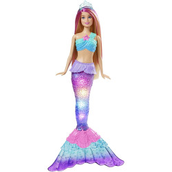 Кукла Барби Дримтопия Русалка Мерцающие огоньки Barbie Dreamtopia Twinkle Lights Mermaid Doll