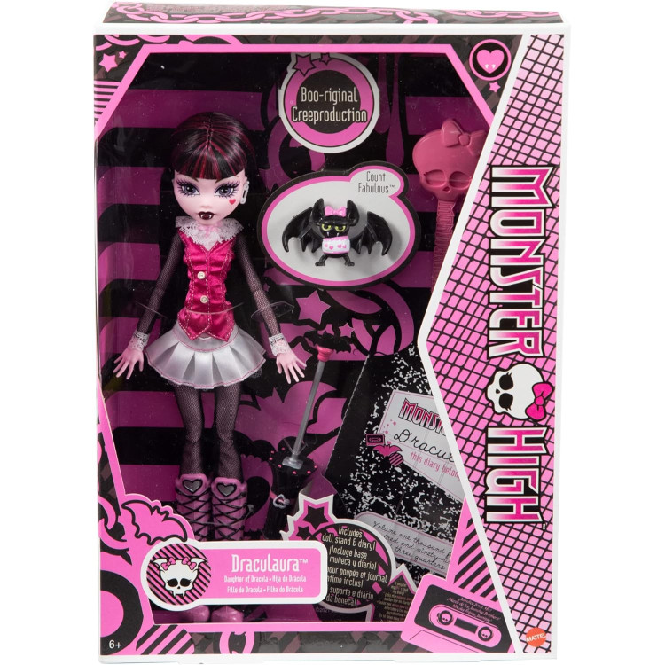 Кукла Монстер Хай Дракулаура базовая репродукция Monster High Draculaura Reproduction Mattel