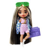 Кукла Барби Экстра Минис Модница в клетчатом жакете оверсайз Barbie Extra Minis #2 Checkered Outfit $ Oversized Jacket