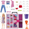 Игровой набор Барби Двухэтажный шкаф Мечты с куклой  и одеждой Barbie Fashionistas Dream Closet (HGX57)