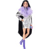 Кукла Барби Экстра Модница Брюнетка в серебристом костюме Barbie Extra Doll #15 in Metallic Silver Jacket with Pet Dalmation Puppy​​