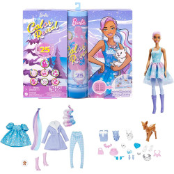 Кукла Барби Цветное перевоплощение Рождественский календарь Barbie Color Reveal Advent Calendar 25 Surprises 2022