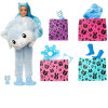 Кукла Барби Сюрприз в костюме Хаски Зимний блеск Barbie Cutie Reveal Husky Plush Costume Snowflake Sparkle Doll