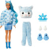 Кукла Барби Сюрприз в костюме Хаски Зимний блеск Barbie Cutie Reveal Husky Plush Costume Snowflake Sparkle Doll