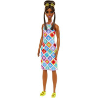 Лялька Барбі Модниця у барвистій в’язаній сукні Barbie Fashionistas Colorful Crochet Halter Dress 210