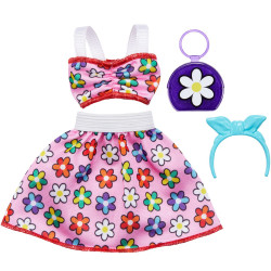 Одежда для кукол Барби Barbie Complete Look Flowers Dress Fashion Pack