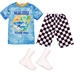Одежда для куклы Кена Барби Barbie Ken Complete Looks Fashion Malibu Tour 1961 Shirt & Shorts