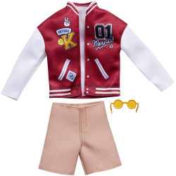 Одежда Барби для куклы Кена Бомбер и шорты Barbie Ken Fashion Pack Bomber Jacket, Shorts