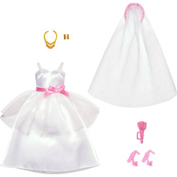 Одежда для кукол Барби Свадебный набор невесты Barbie Bridal Pack with Wedding Dress Fashions Clothes