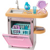 Игровой набор Барби Кухня с мойкой и Посудомоечная машина Barbie Doll House Decor Kitchen Set with Dishwasher