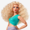 Кукла Барби коллекционная Пышная блондинка Колор-блок Barbie Signature Looks Doll, Curly Blonde Hair Color Block Outfit #16